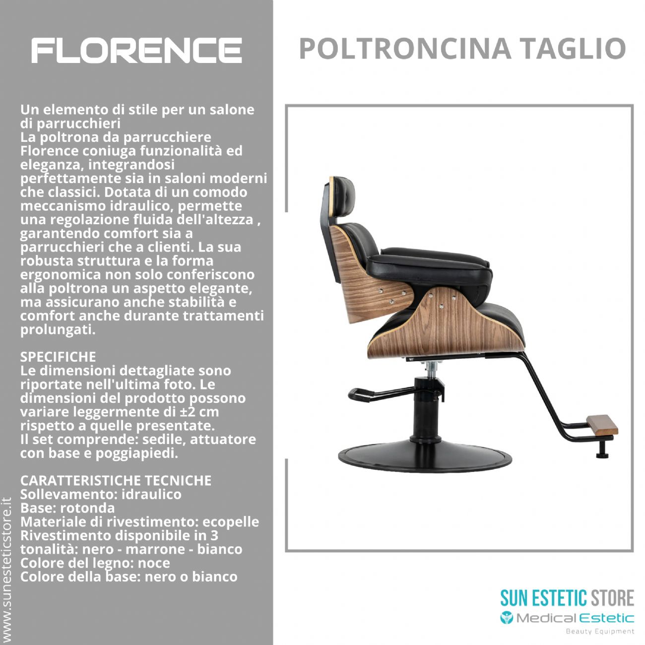 Florence sedia poltroncina taglio parrucchiere