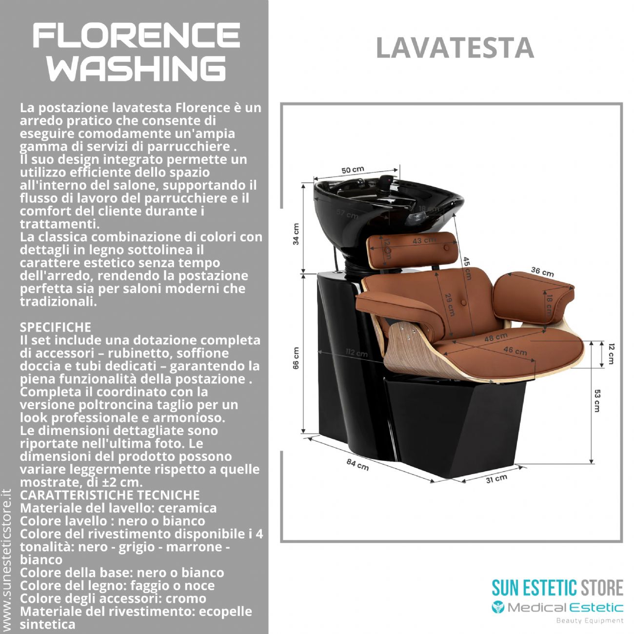 Florence Washing poltrona lavatesta