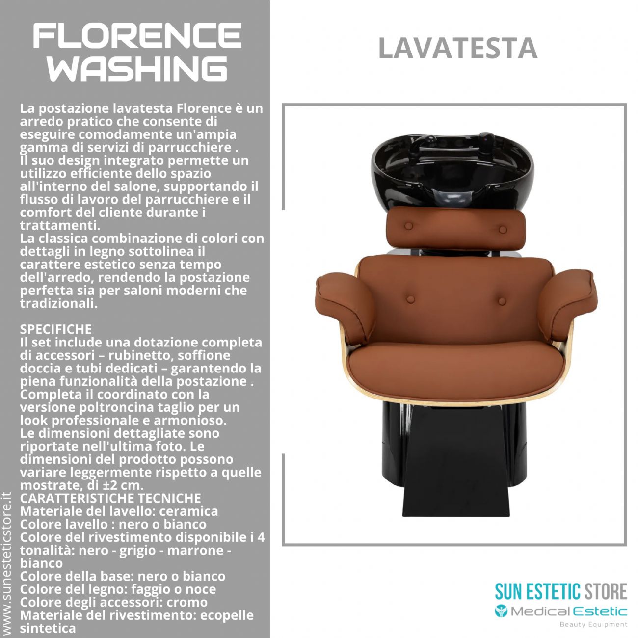 Florence Washing poltrona lavatesta