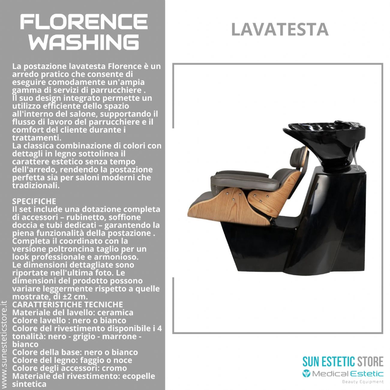 Florence Washing poltrona lavatesta