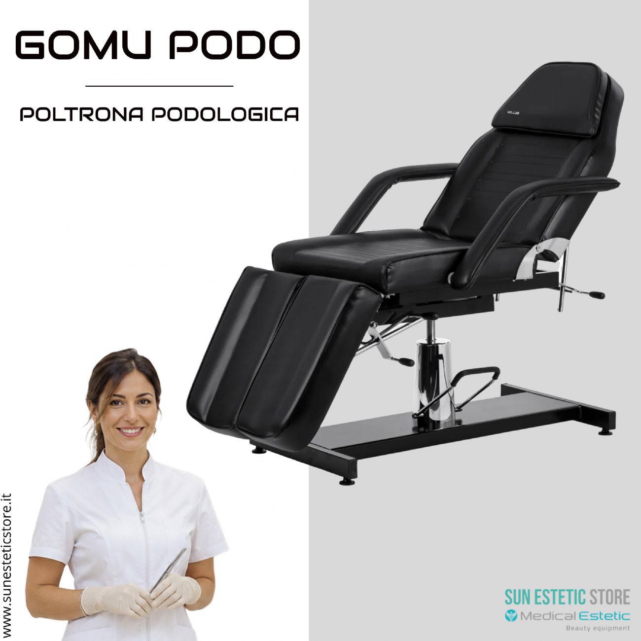 Gomu Podo 210 Poltrona Podologica Idraulica per Pedicure e Podologia
