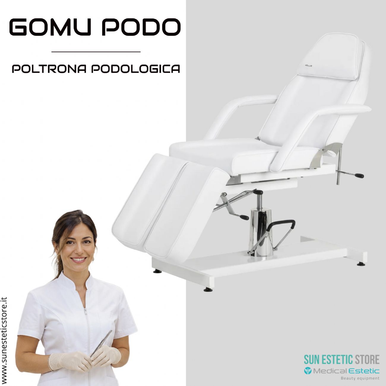 Gomu Podo 210 Poltrona Podologica Idraulica per Pedicure e Podologia