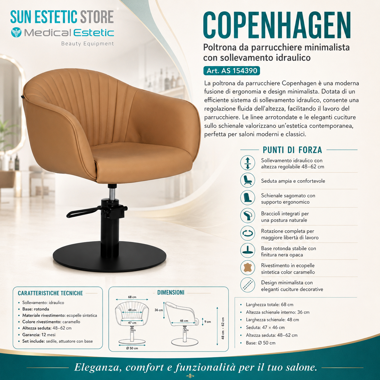 Copenhagen poltroncina taglio parrucchiere