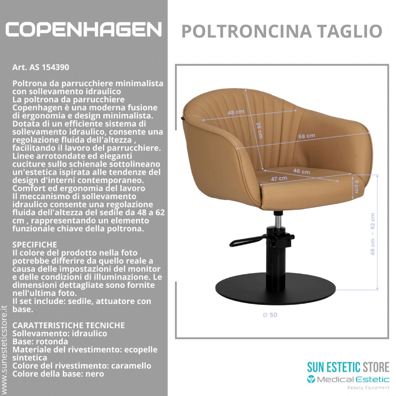 Copenhagen poltroncina taglio parrucchiere