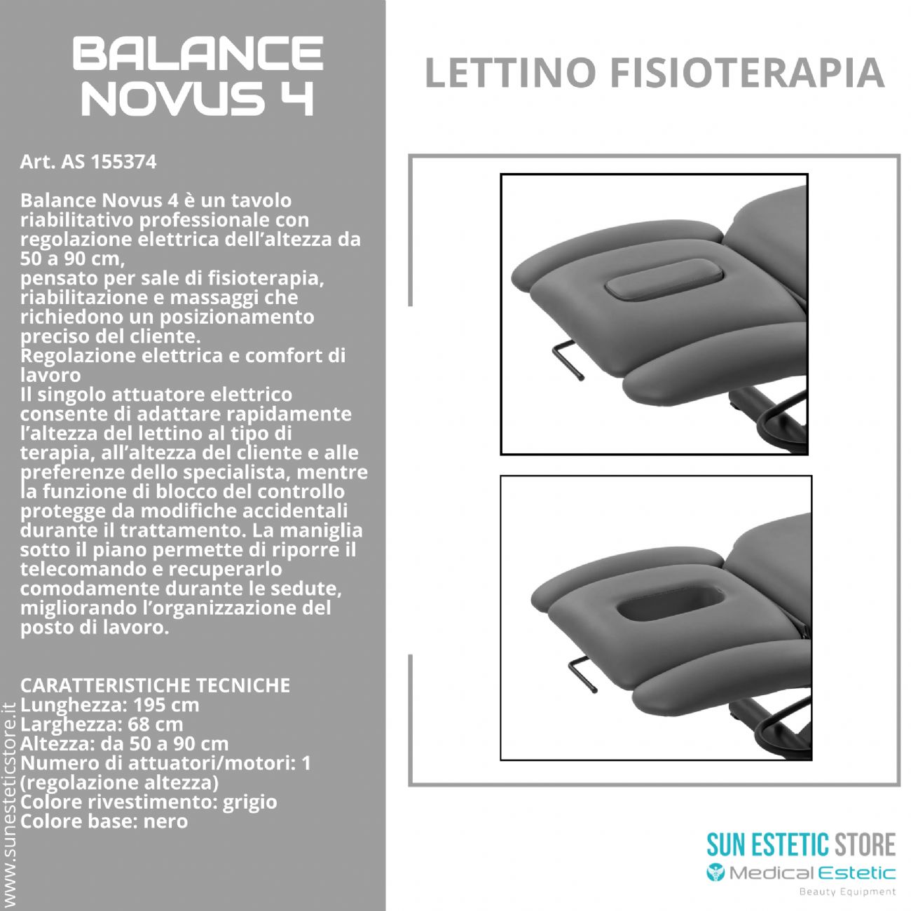 Balance Novus 4: Tavolo Riabilitativo Elettrico