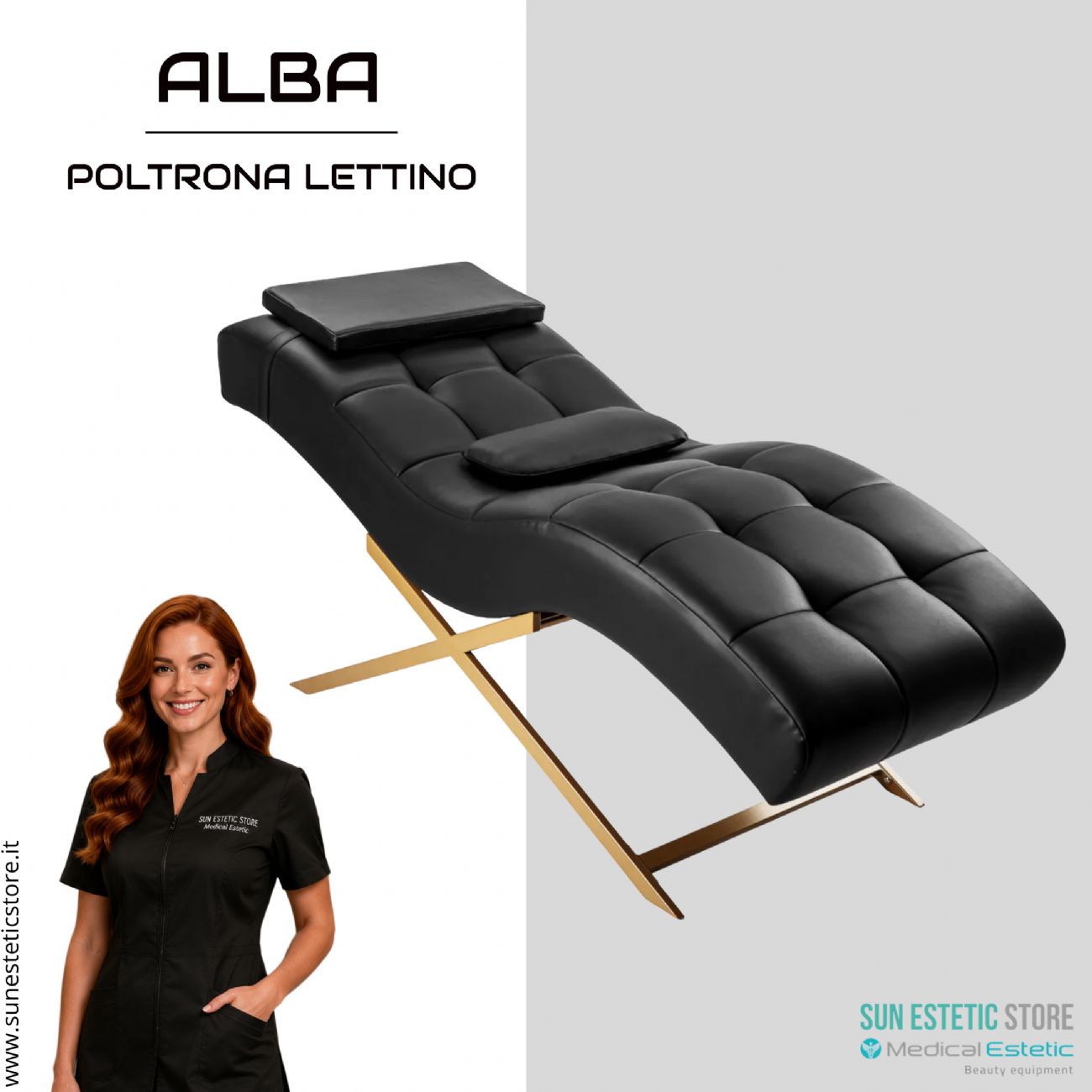 Poltrona Alba Professionale per Trattamenti Ciglia