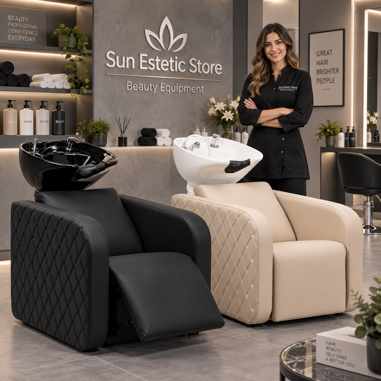 Sylvia Plus – Postazione Lavatesta Elettrica con Massaggio
