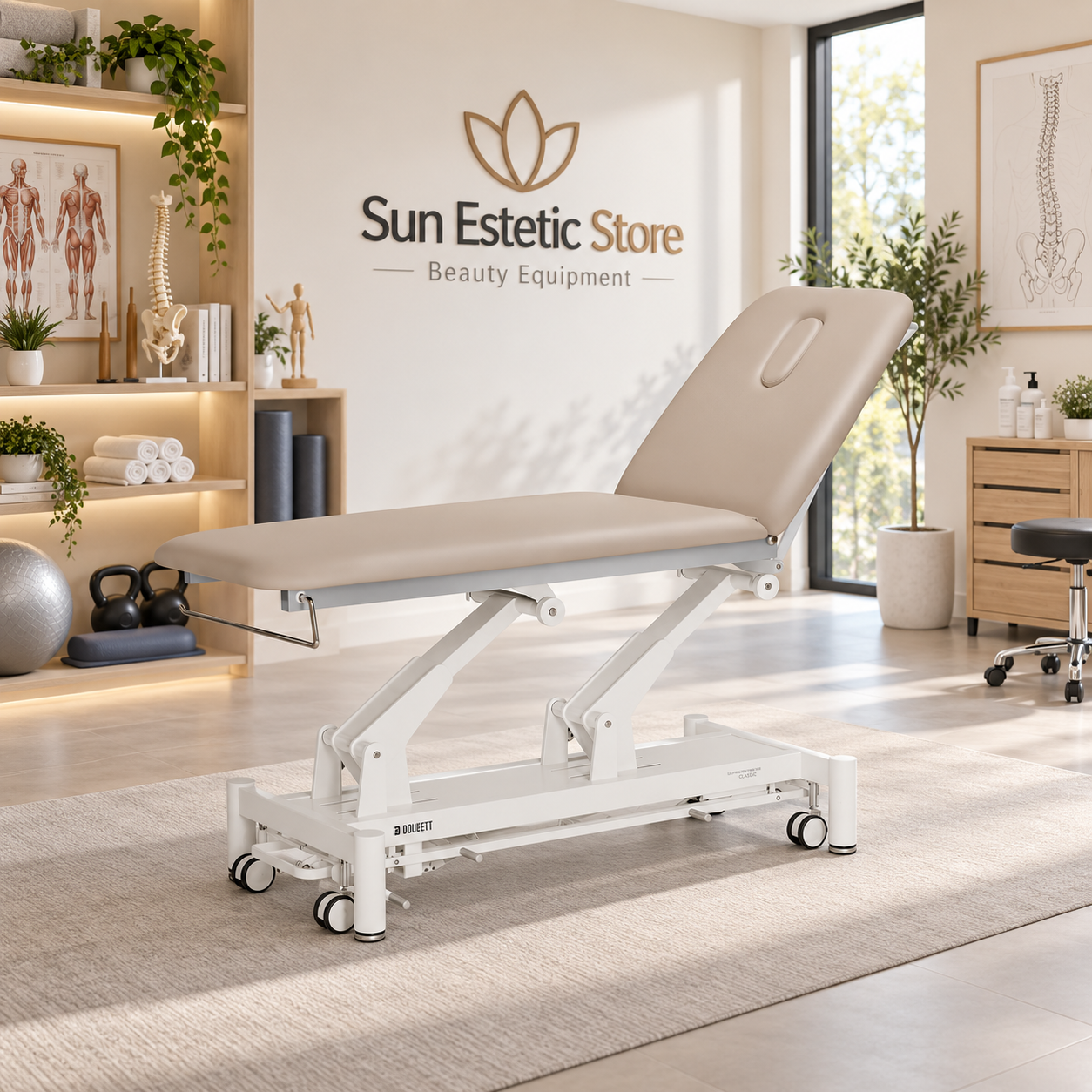 Classic 201 lettino fisioterapia 2 sezioni 1 motore con perimetrale