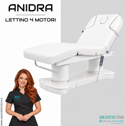 Anidra – Lettino SPA Elettrico 4 Motori con 3 Memorie