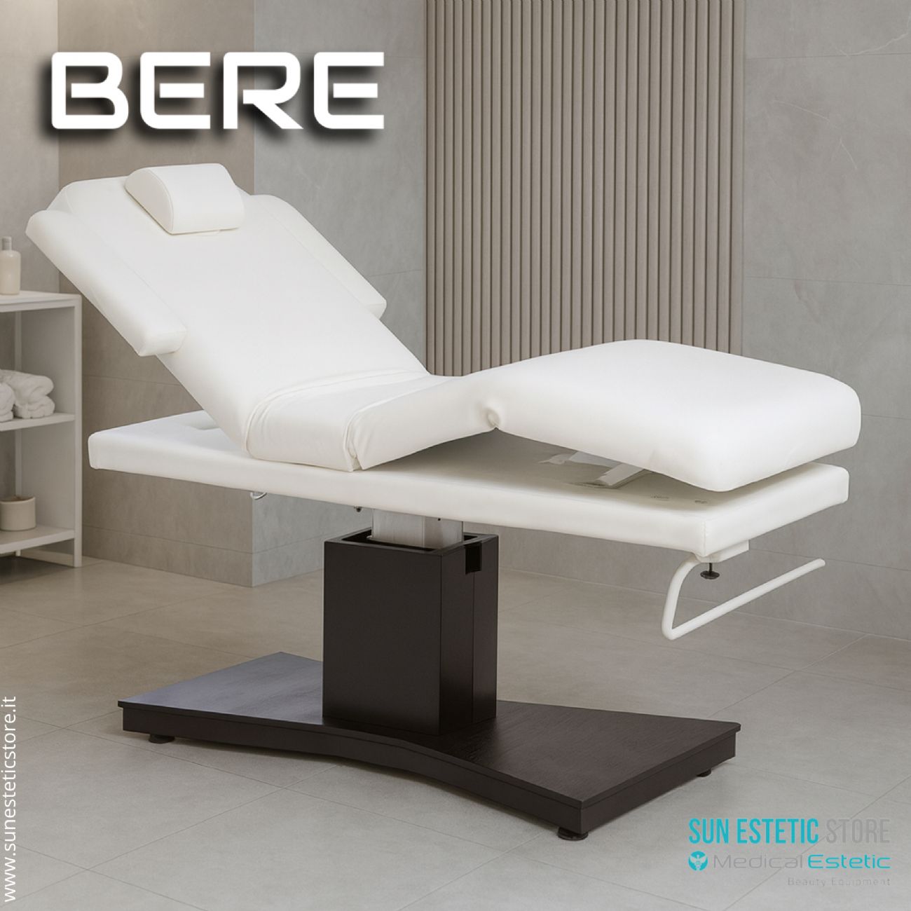 BERE Lettino massaggio SPA 2 snodi 2 motori