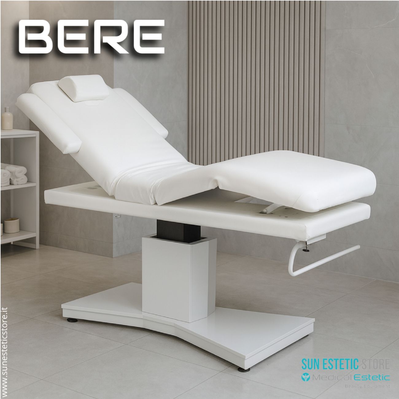 BERE Lettino massaggio SPA 2 snodi 2 motori