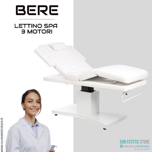 BERE Lettino massaggio SPA 2 snodi 2 motori