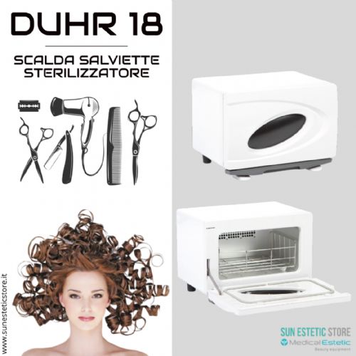 Duhr 18 Lt riscalda salviette Sterilizzatorore UV + ozono asciugamani parrucchiere estetista barbiere