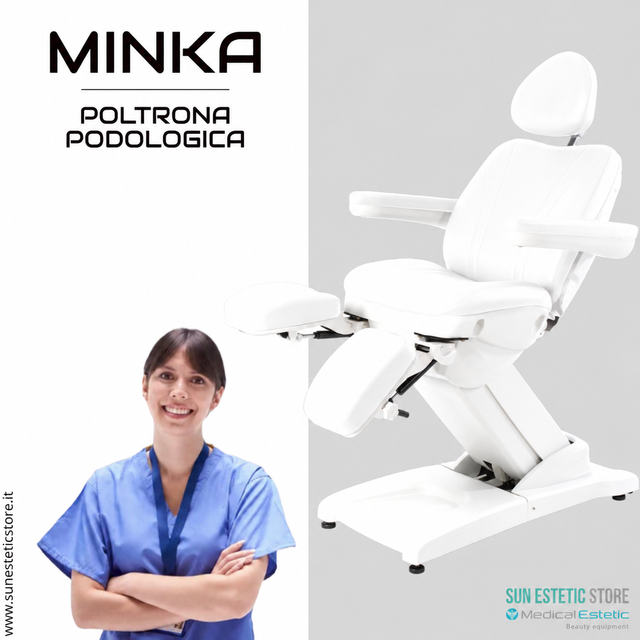 MINKA Poltrona pedicure 3 motori