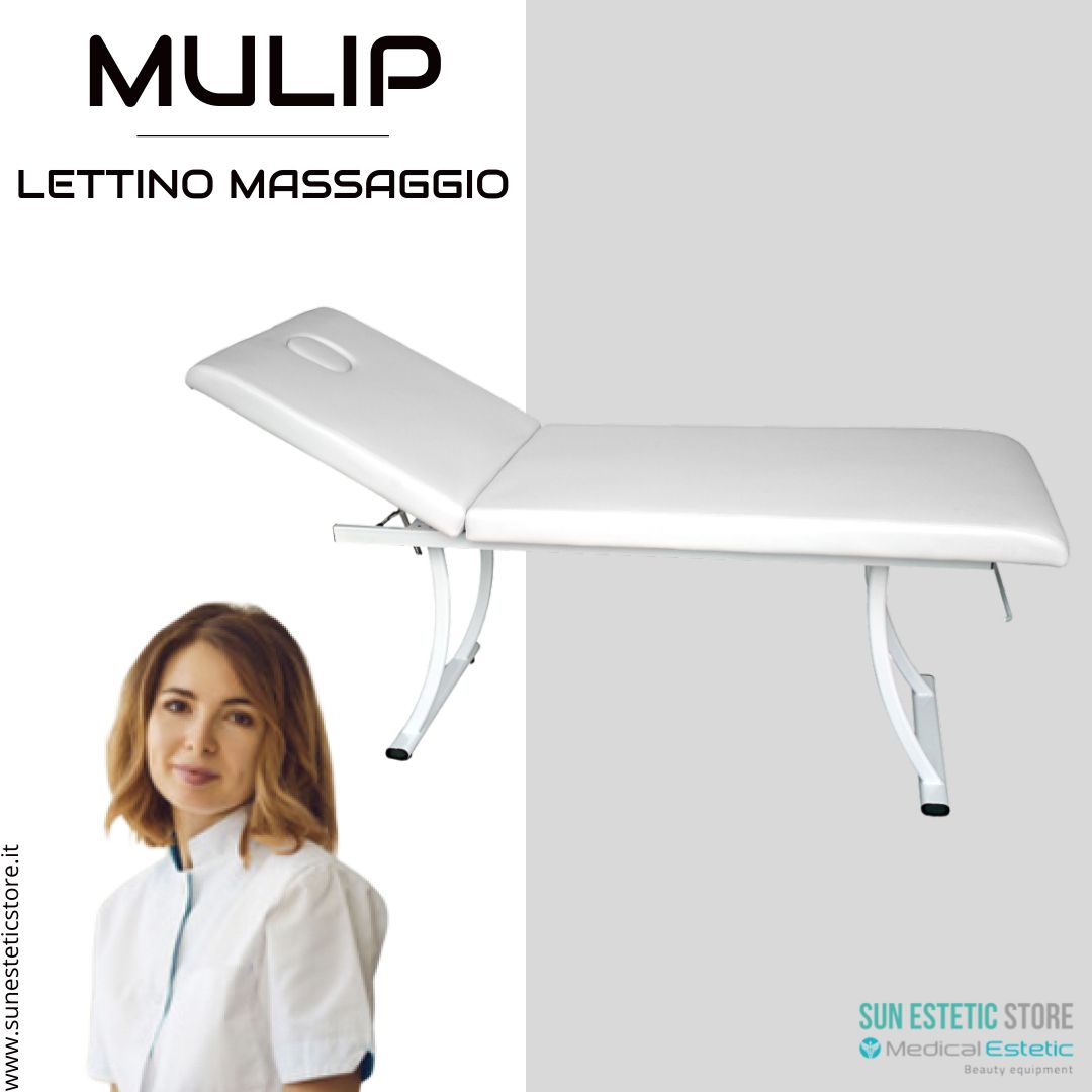 MULIP Lettino massaggio in metallo 1 snodo