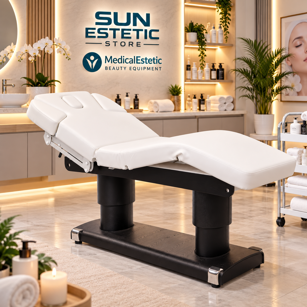 QAUS WARM Lettino Spa 4 motori termoriscaldato