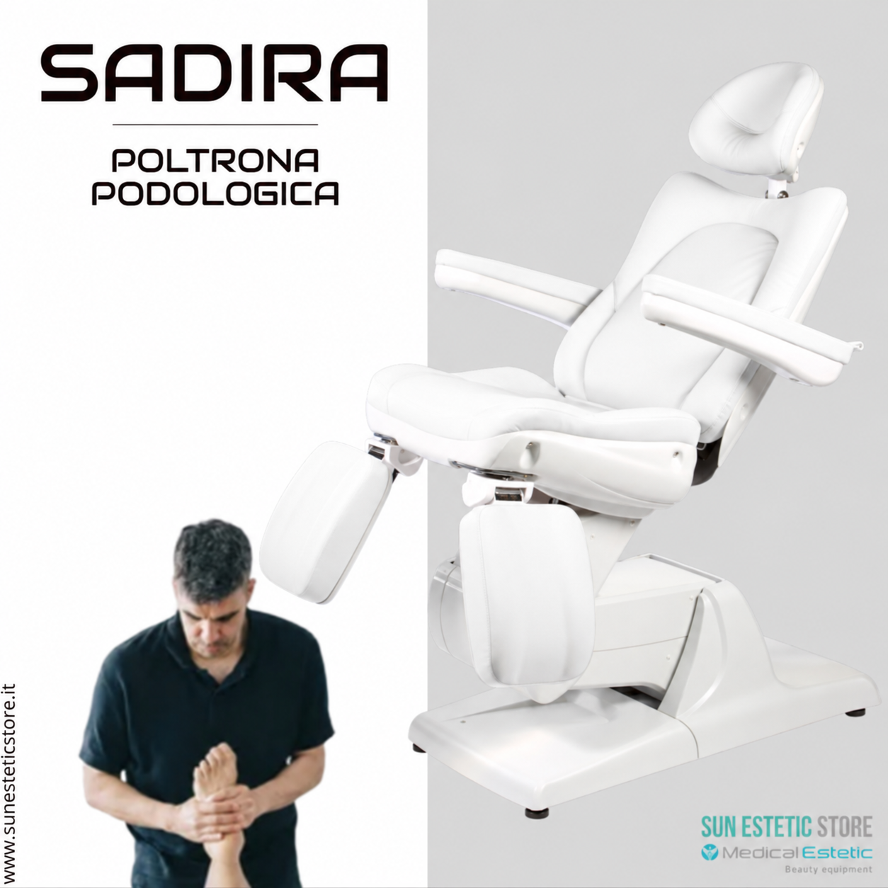 SADIRA Poltrona pedicure 3 motori