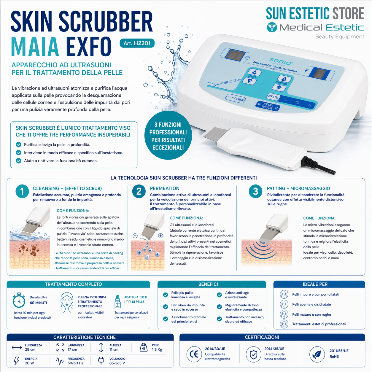MAIA EXFO Skin scrubber
