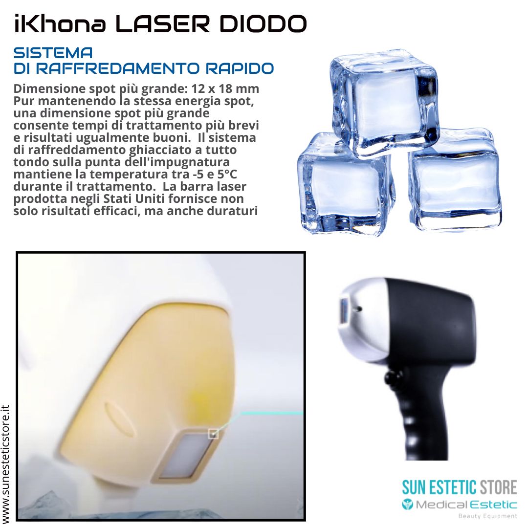 iKhona Laser diodo 808 portatile 1000W