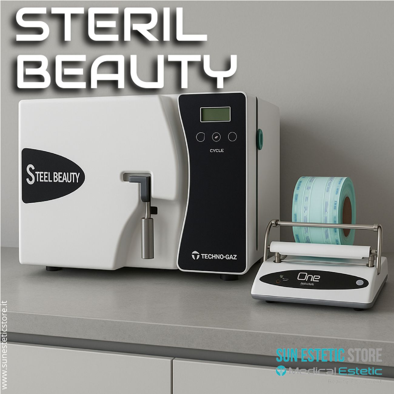 Steril Beauty Autoclave a vapore 7 Lt sterilizzazione attrezzi estetica