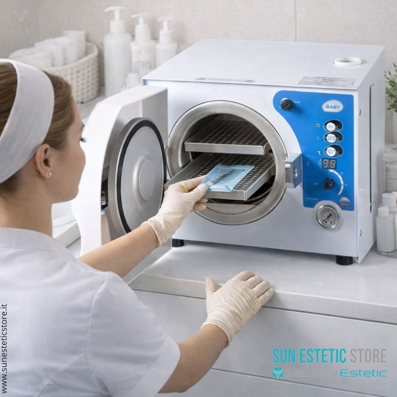 Autoclave a vapore 7 Lt  Classe N - S