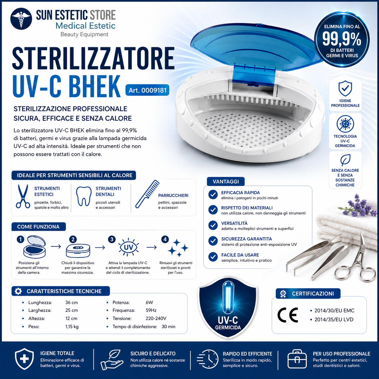 BHEK UV sterilizzatore