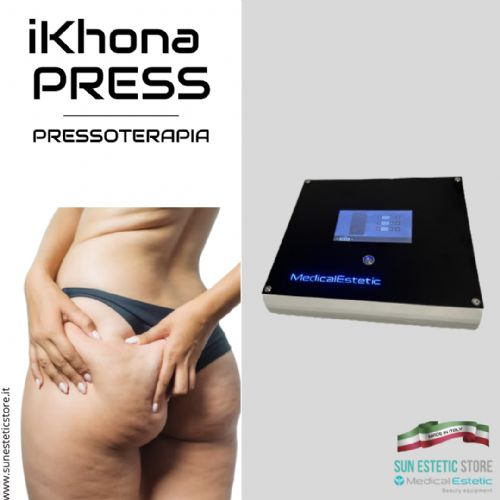 iKhona Press Pressoterapia 10 settori completa di marsupio porta gambali