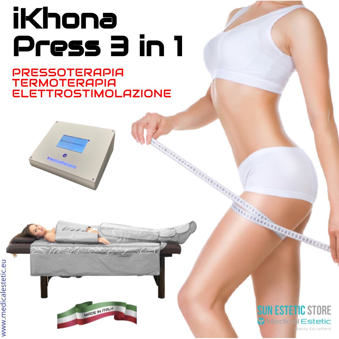 iKhona Press 3 IN 1 Pressoterapia + infrarossi + elettrostimolatore