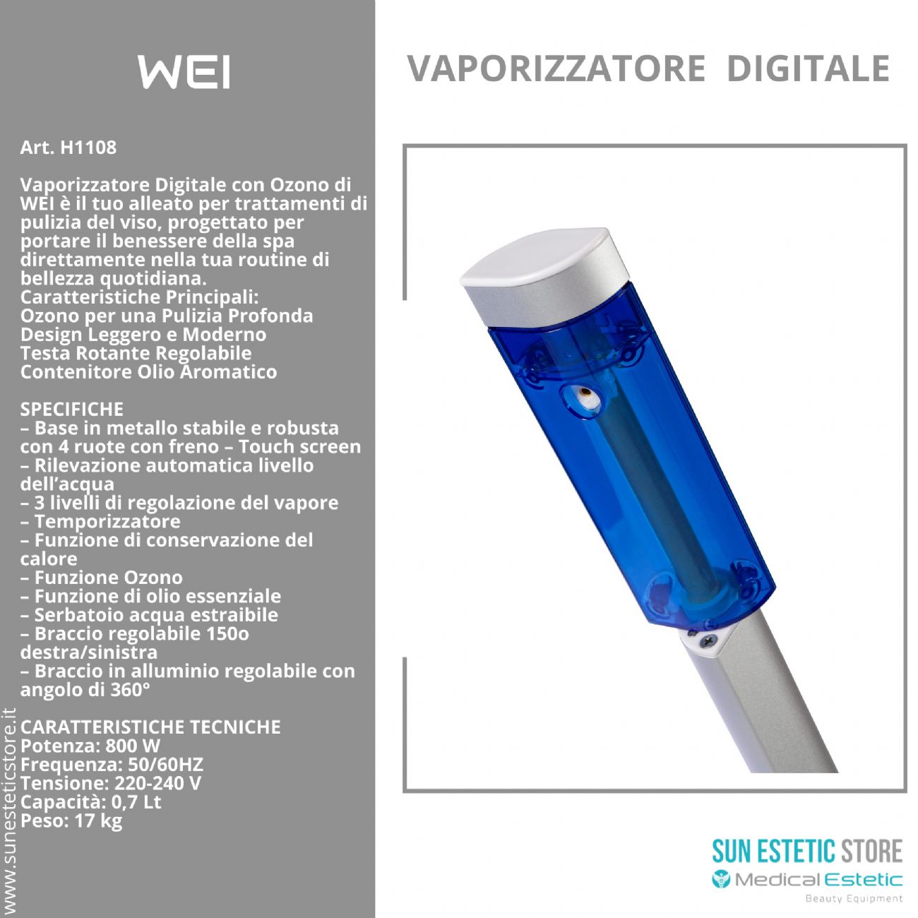 WEI Vaporizzatore digitale