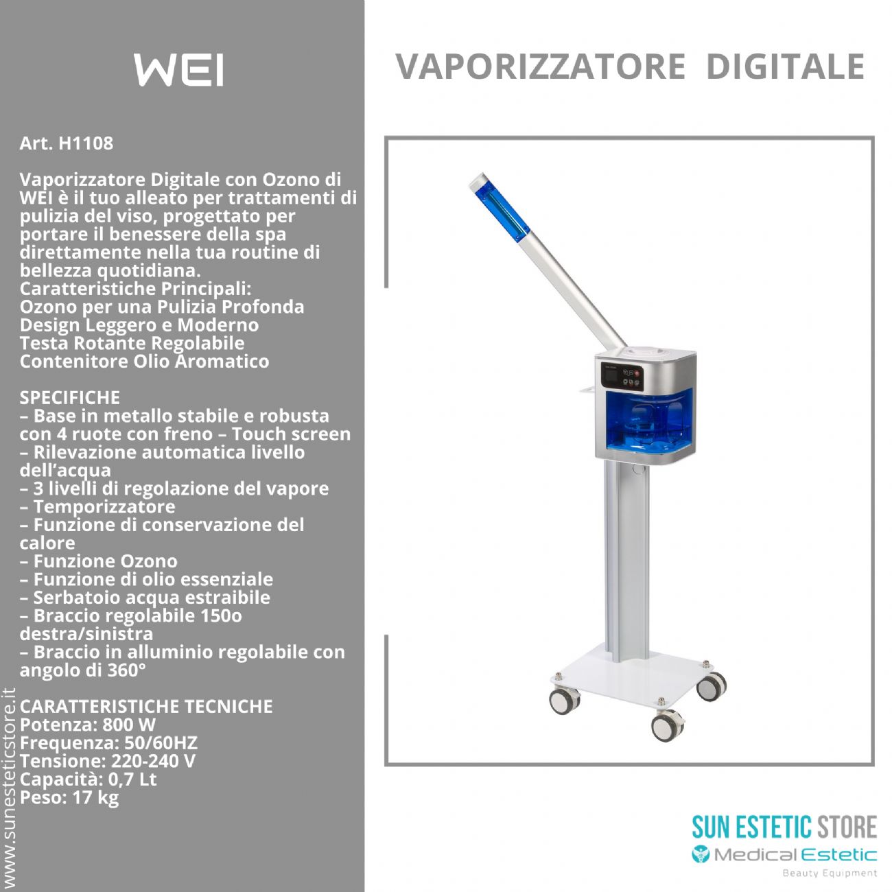 WEI Vaporizzatore digitale