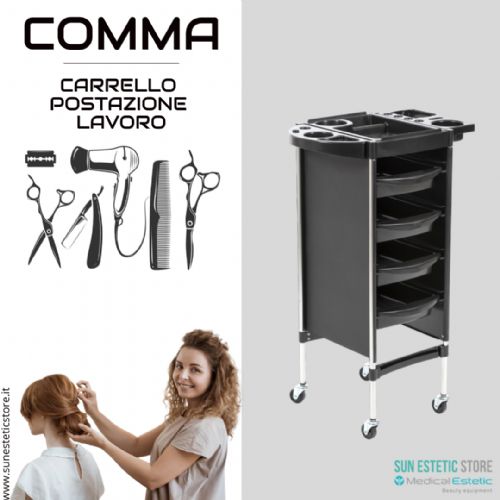 COMMA Carrello parrucchiere