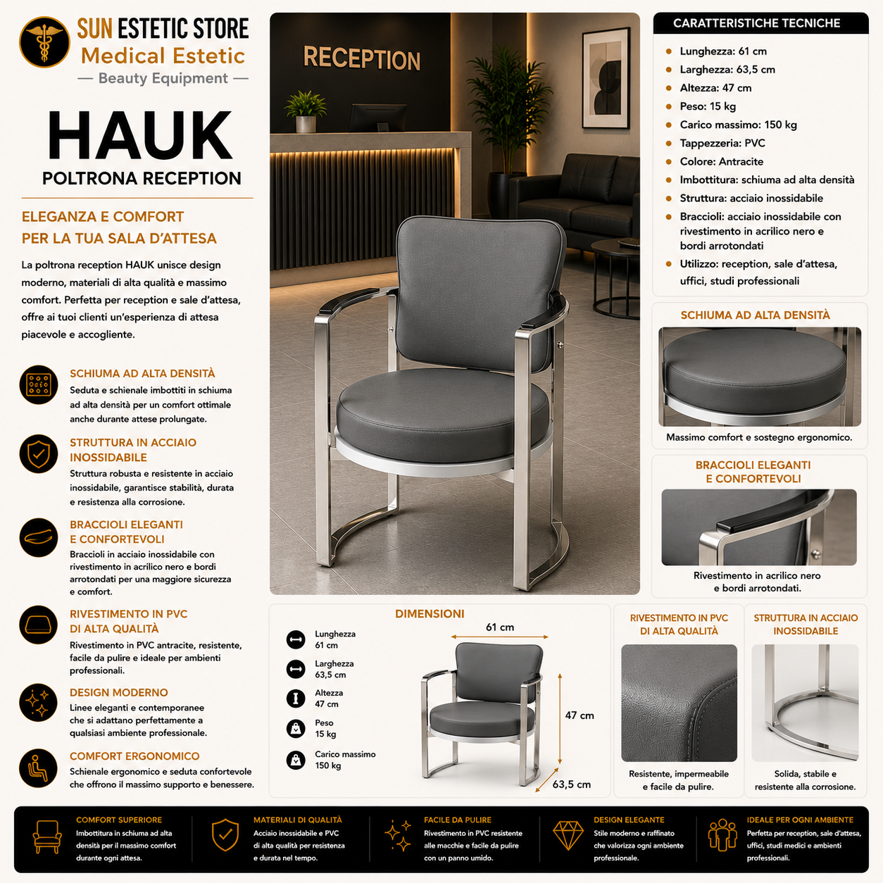 Hauk Poltrona reception