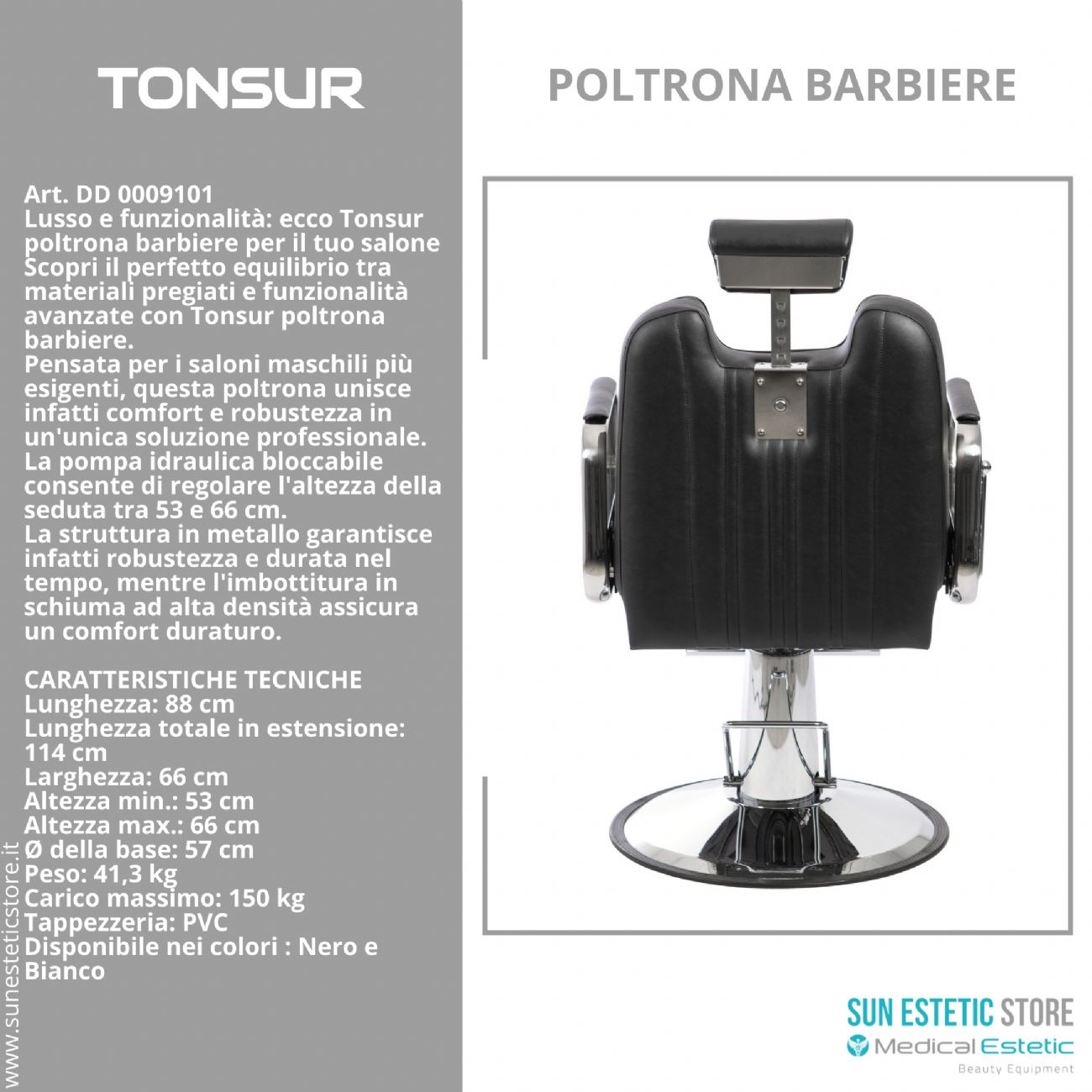 TONSUR Poltrona barber