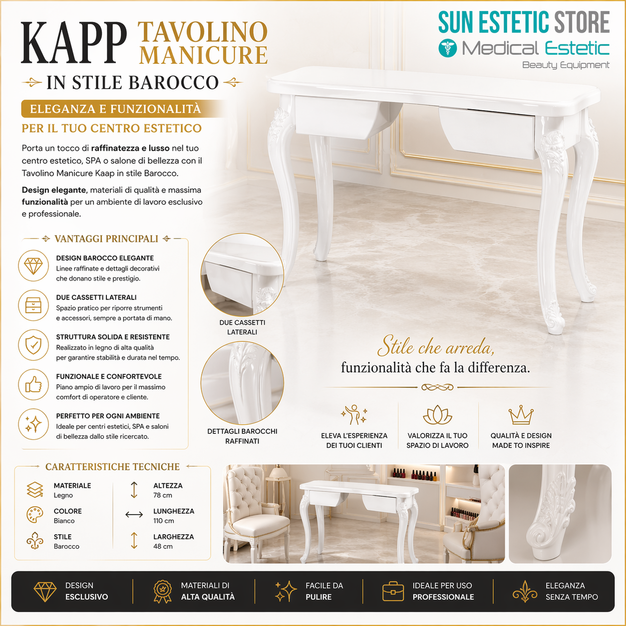 KAPP Tavolino manicure