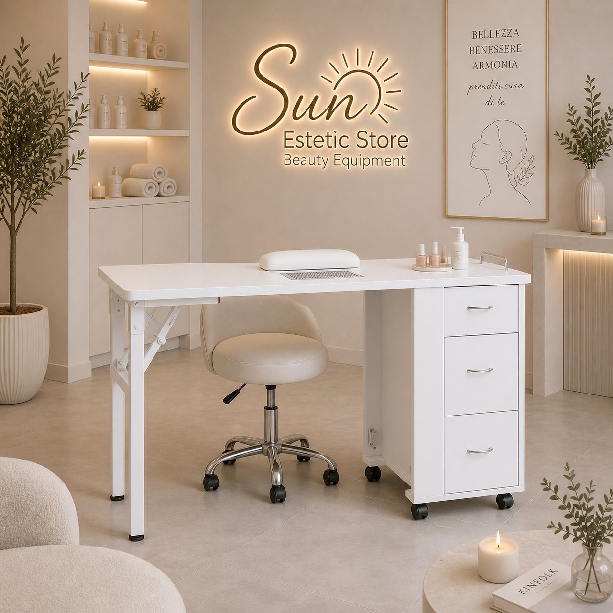 SUBRA Tavolino unghie nails smontabile
