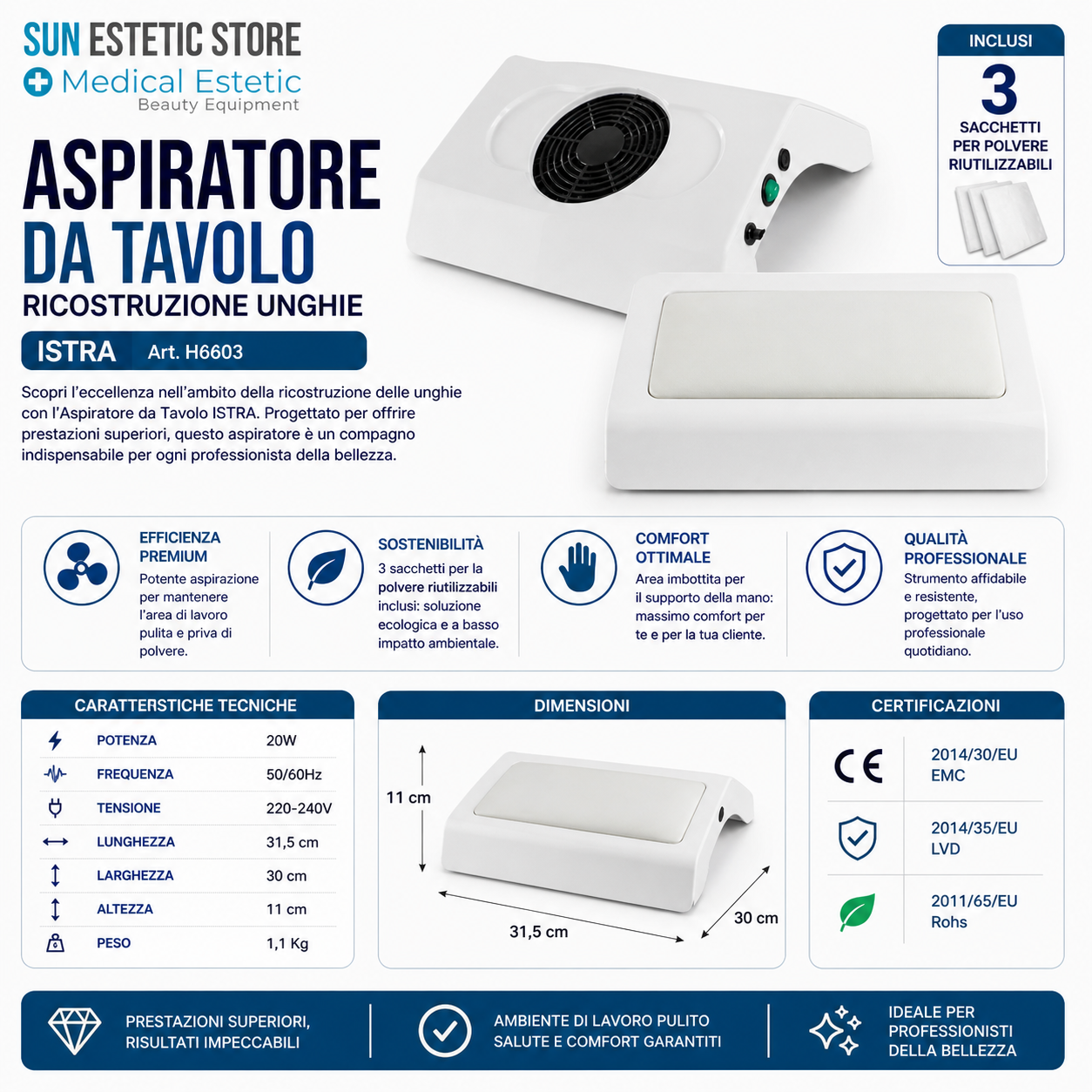 ISTRA aspiratore nails