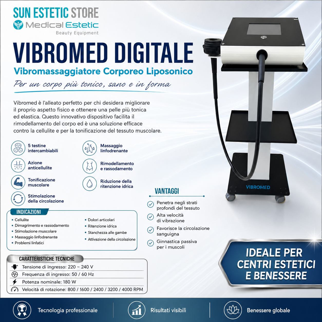iKhona Vibromed Digitale Vibro massaggio corporale