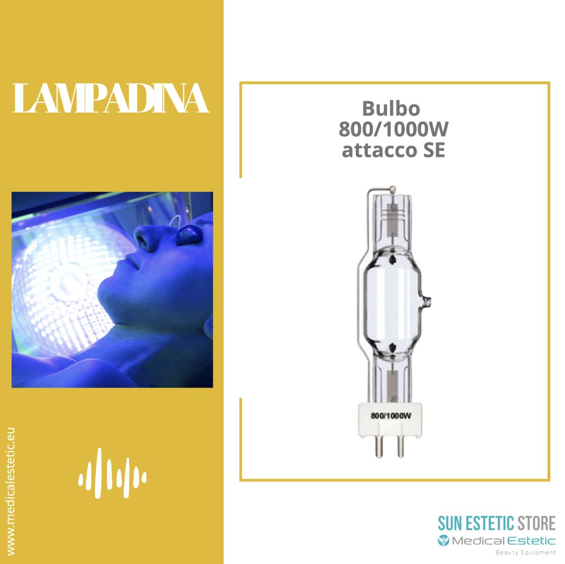 Lampadina bulbo 800/1000W SE