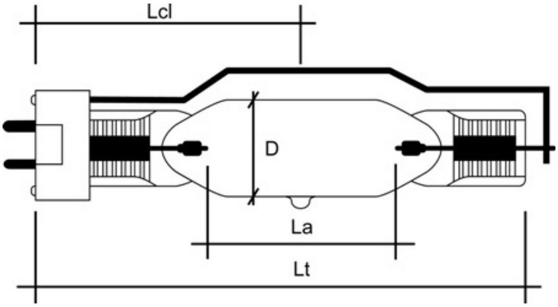 Lampadina bulbo 800/1000W SE