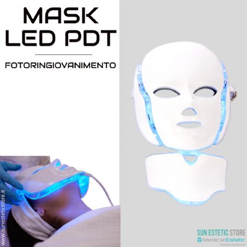 Maschera Led<br />fotoringiovanimento + corrente galvanica