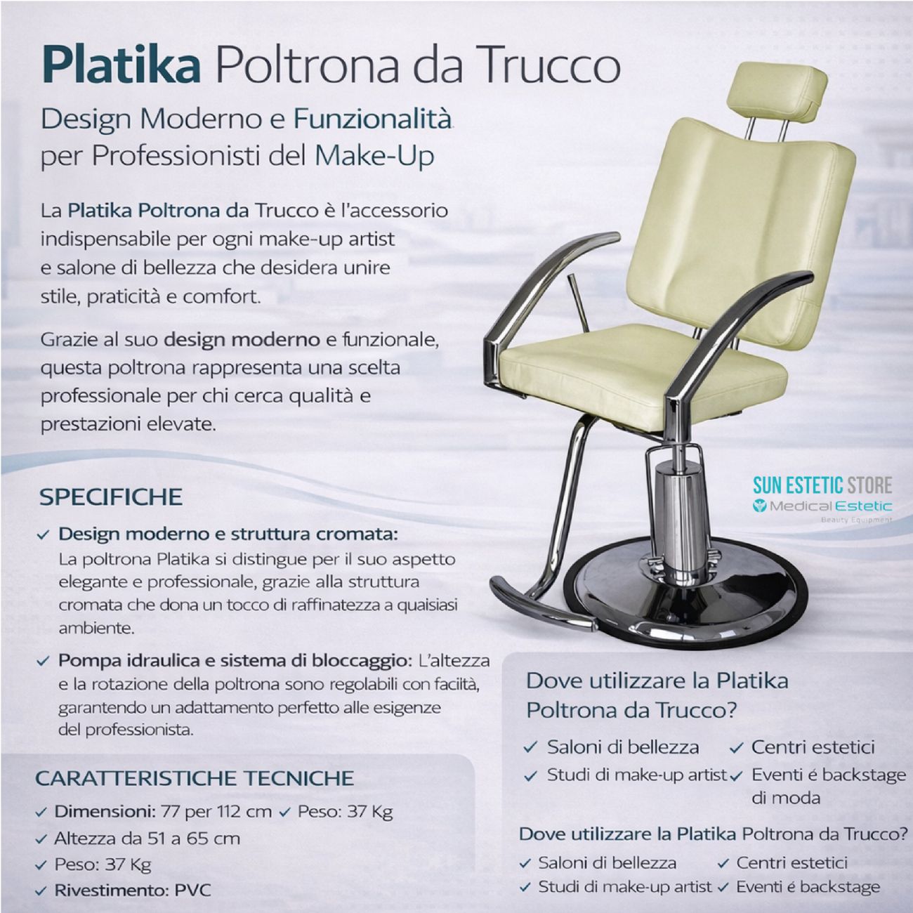 PLATIKA<br />poltrona trucco