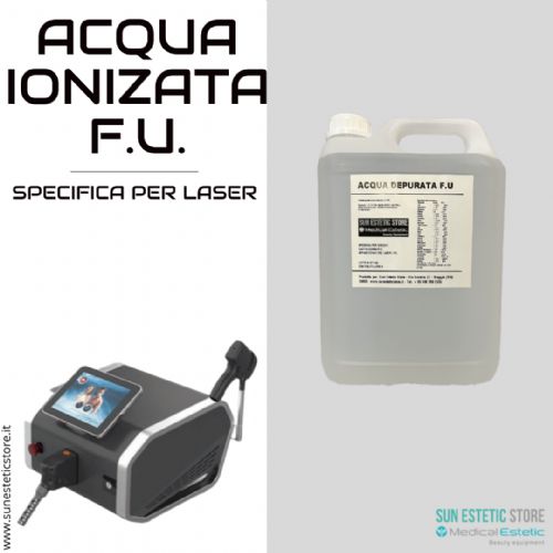 Acqua ionizzata F.U. Tanica 5 lt per raffreddamento laser