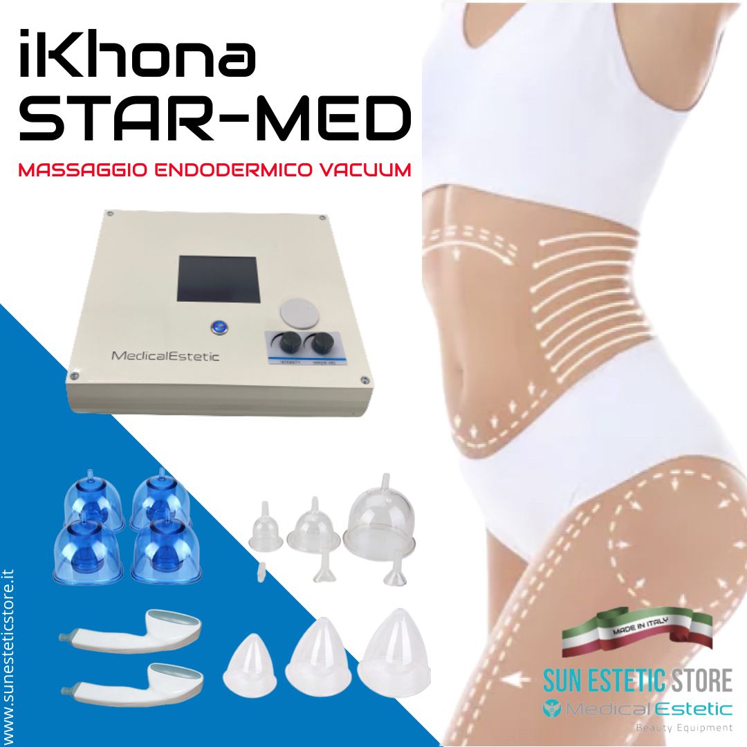 iKhona Star Med Vacuum terapia digitale professionale trattamenti massaggio endodermico estetica