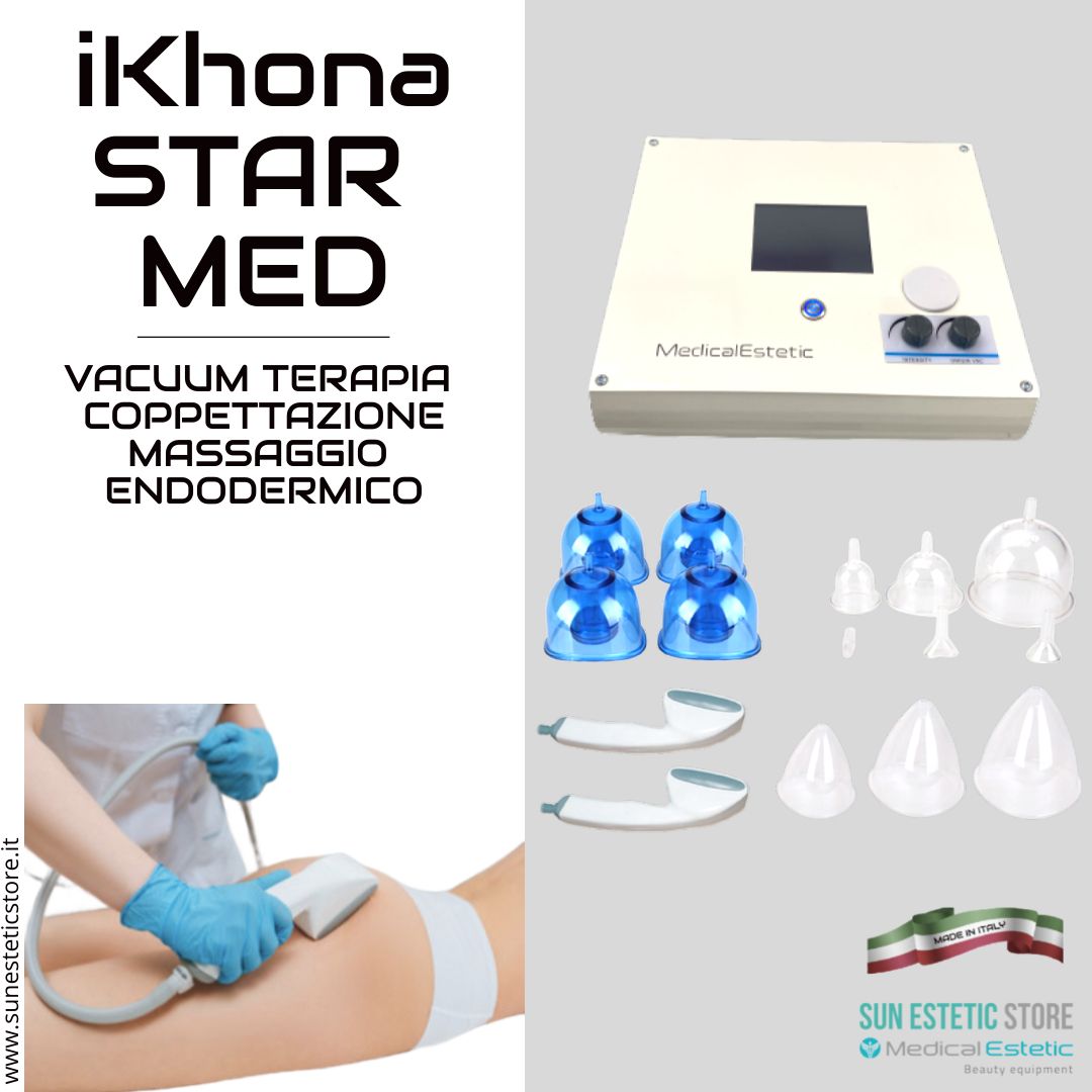 iKhona Star Med Vacuum terapia digitale professionale trattamenti massaggio endodermico estetica