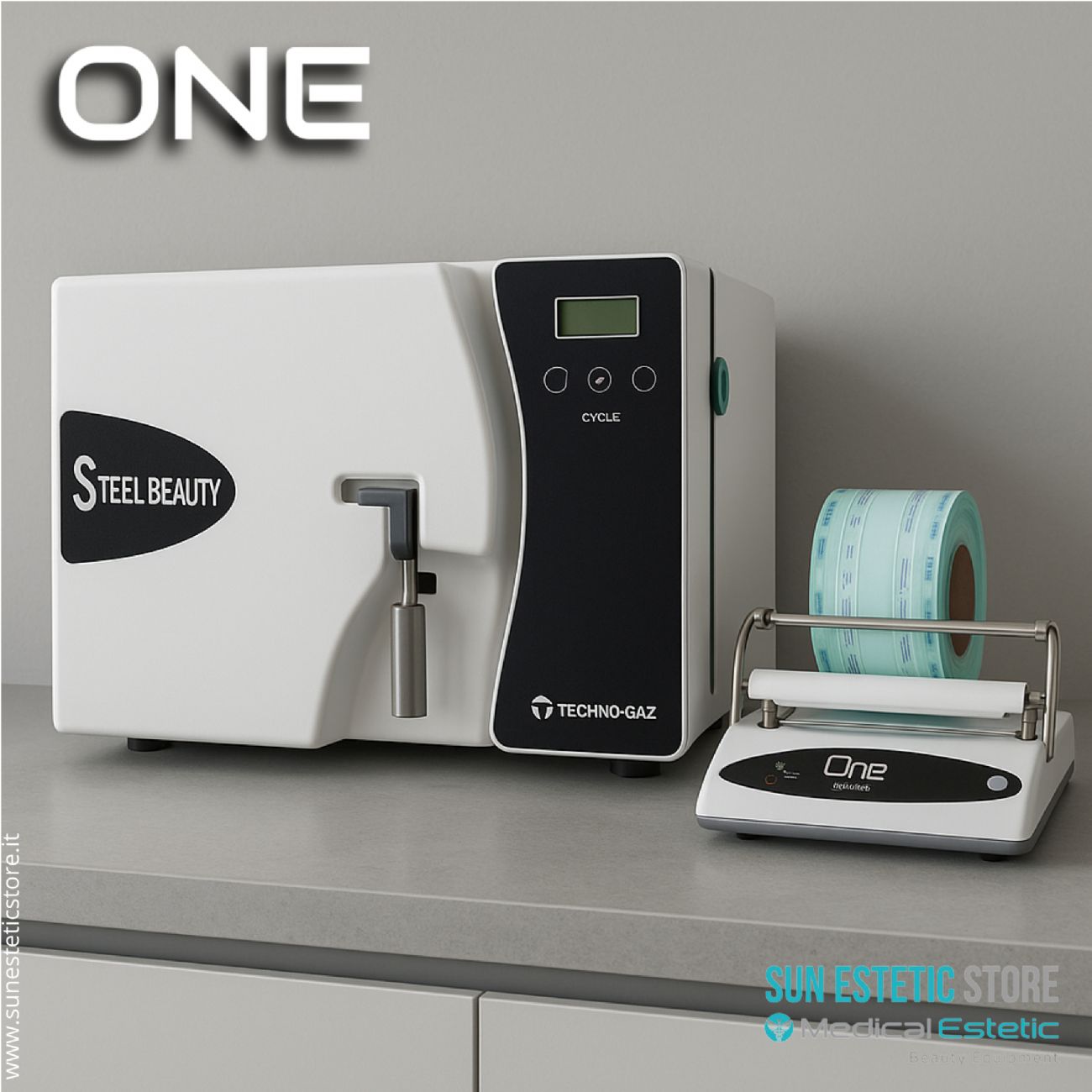 One termosigillatrice buste per autoclave sterilizzazione disinfezione attrezzi