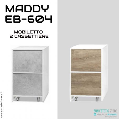 Maddy 604 R - C mobiletto modulare con 2 cassettiere per estetica