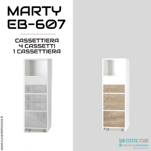 Marty 607 R - C cassettiera modulare con 4 cassetti