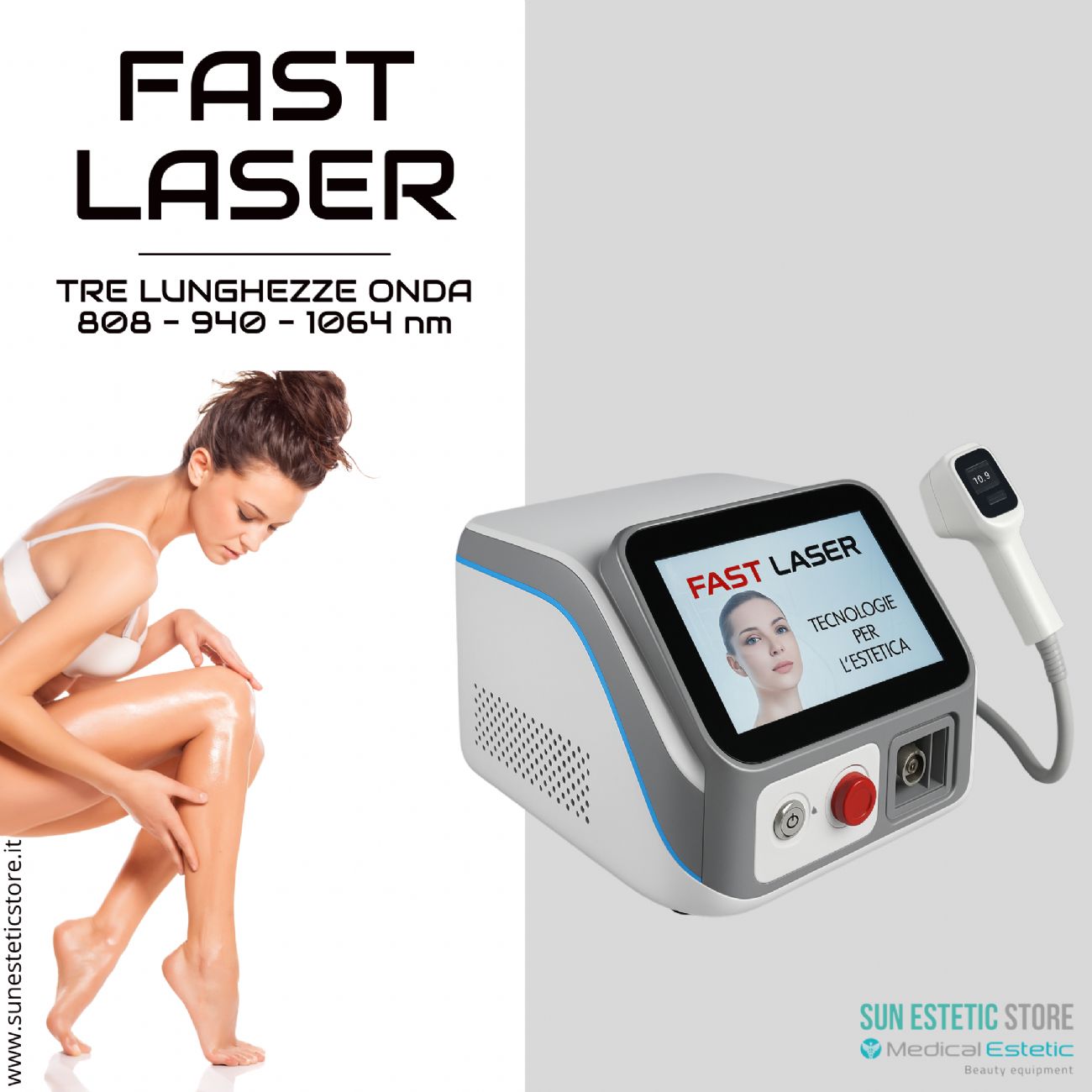 Fast Laser diodo 3 lunghezze d