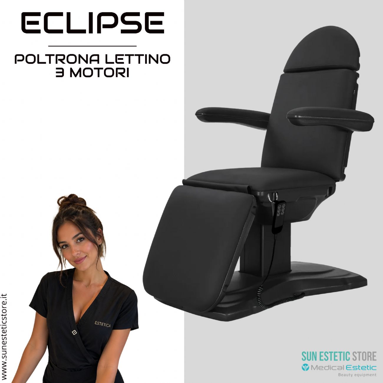 Eclipse poltrona lettino multifunzionale studio medico estetica  spa farmacia