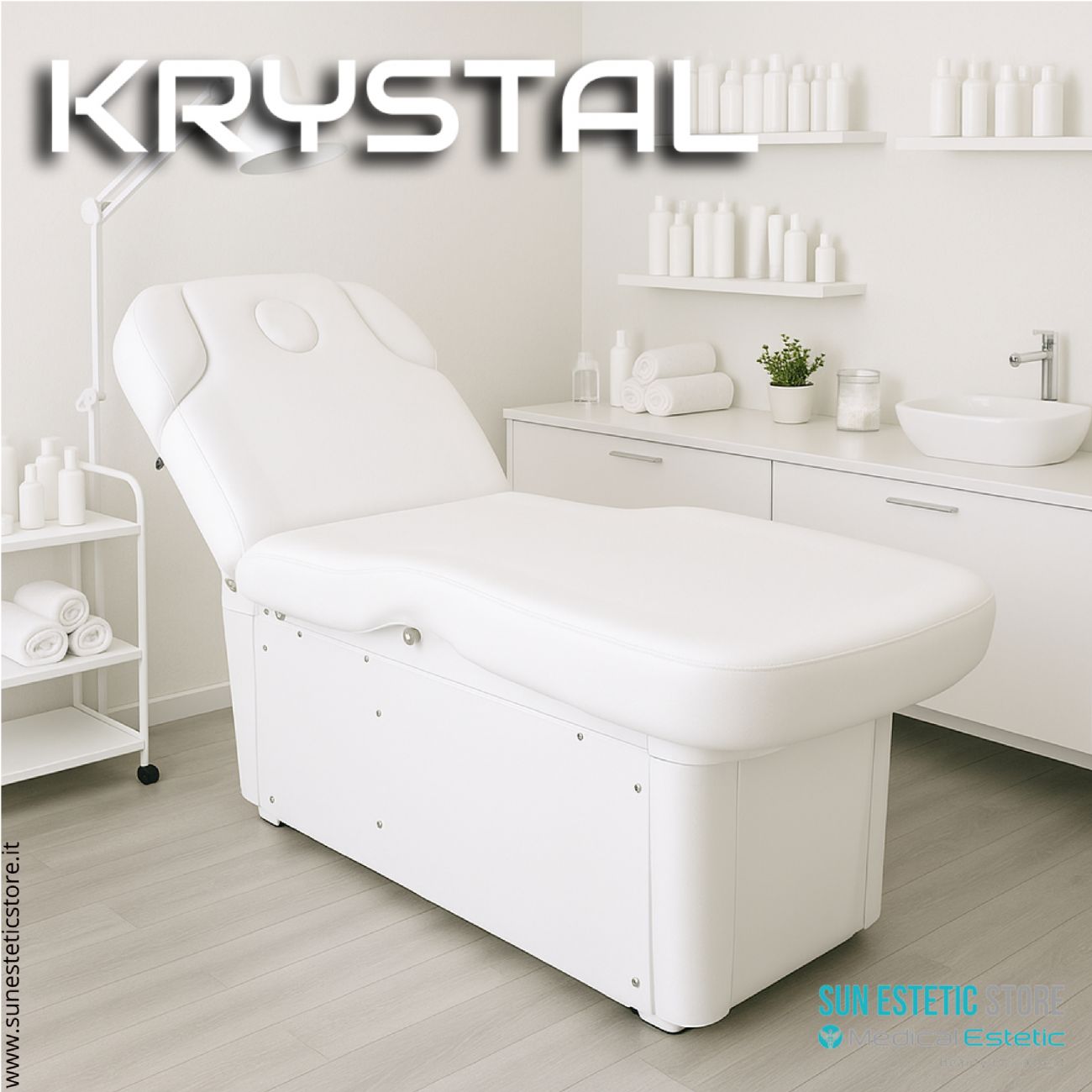 Krystal lettino spa elettrico 4 motori riscaldato